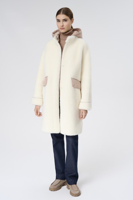 шуба из овечьей шерсти 734216003 фотография