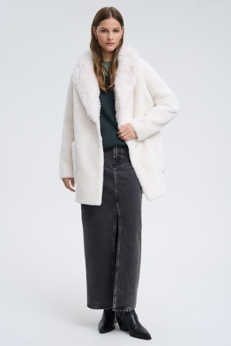 шуба из овечьей шерсти 734203003 фотография