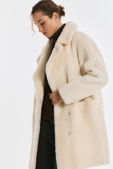 шуба из овечьей шерсти 733359003 фотография