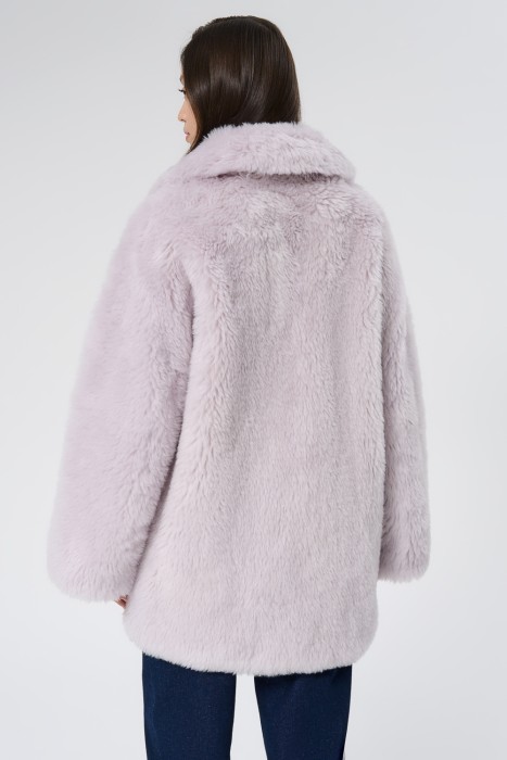 шуба из овечьей шерсти по цене 10070 руб вид справа