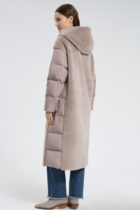 шуба из овечьей шерсти по цене 15830 руб вид справа