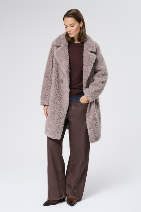 шуба из овечьей шерсти 732624003 фотография