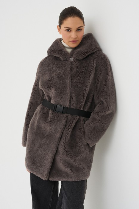 шуба из овечьей шерсти 733255003 фотография