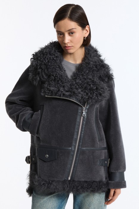 шуба из овечьей шерсти 792007003 фотография