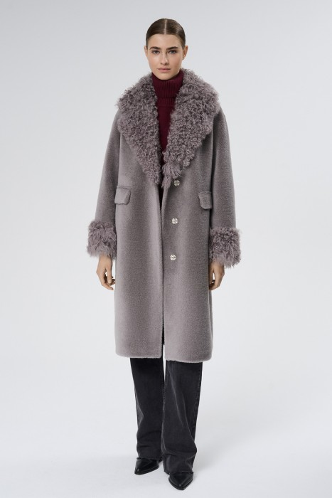 шуба из овечьей шерсти 733620003 фотография