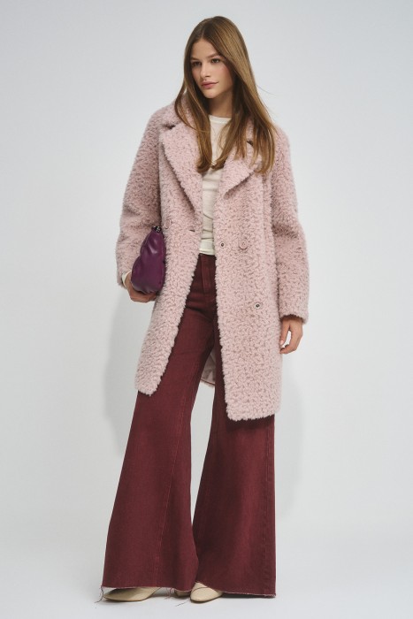 шуба из овечьей шерсти 732621003 фотография