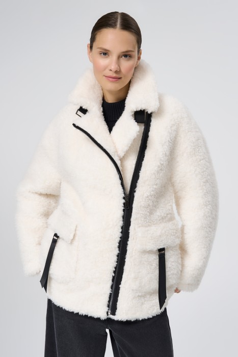 шуба из овечьей шерсти 733390003 фотография