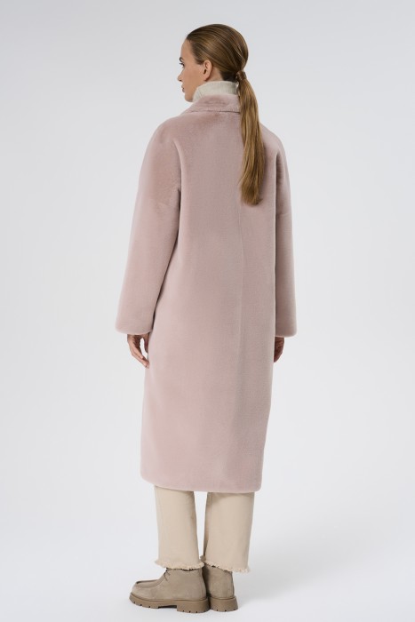 шуба из шерсти кролика по цене 16930 руб вид справа