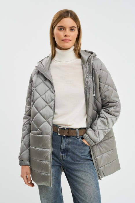 стеганая куртка с капюшоном 770993003 фотография