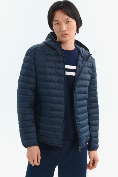 стеганая куртка с капюшоном 742212003 фотография