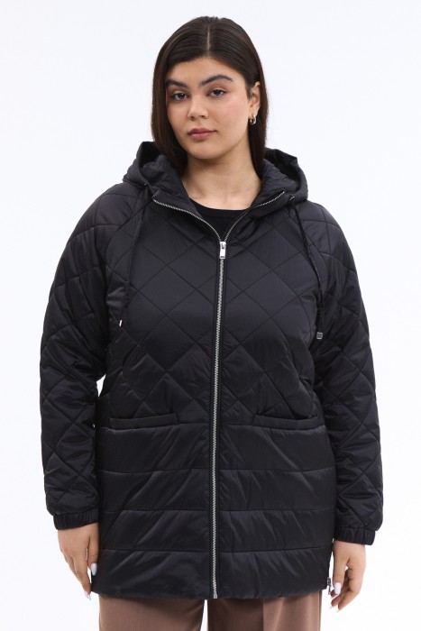 стеганая куртка с капюшоном 770990003 фотография