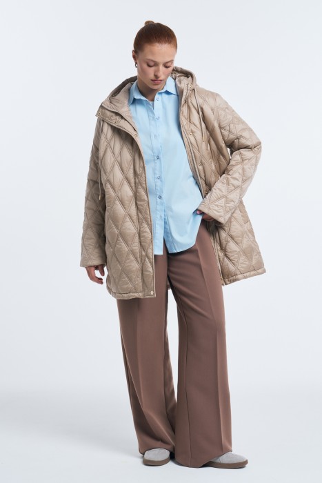 стеганая куртка с капюшоном 770994003 фотография