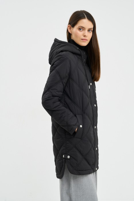 стеганая куртка с капюшоном 775297003 фотография