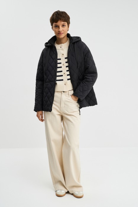 стеганая куртка с капюшоном 775086003 фотография