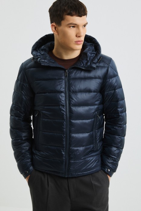 стеганая куртка с капюшоном 809414003 фотография