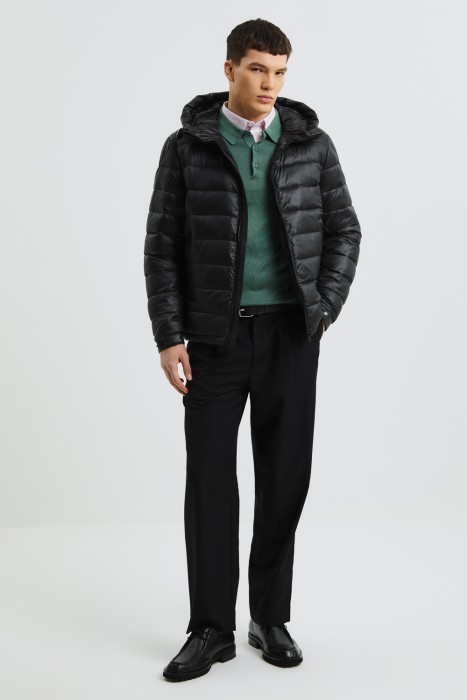 стеганая куртка с капюшоном 809415003 фотография