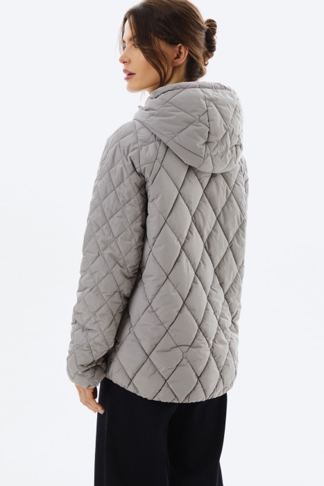 стеганая куртка с капюшоном по цене 6710 руб вид справа