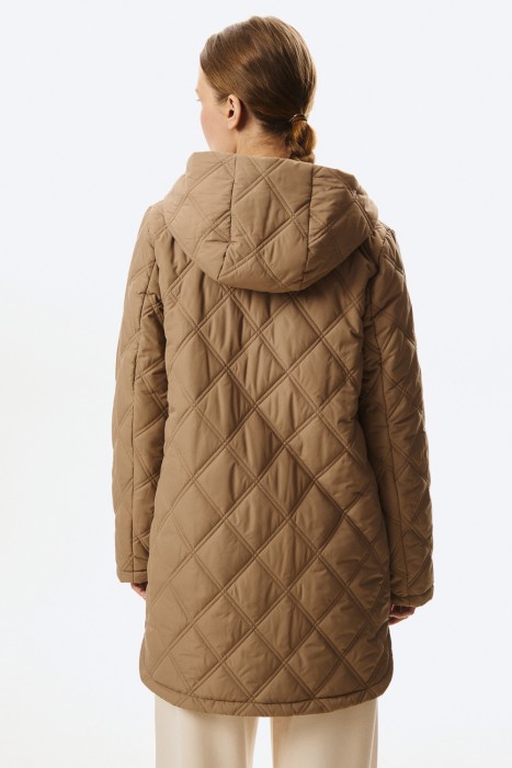 стеганая куртка с капюшоном по цене 4600 руб вид справа