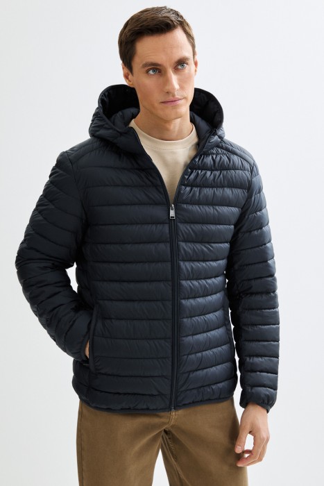 стеганая куртка с капюшоном 809935003 фотография