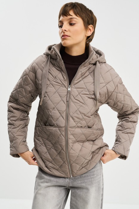 стеганая куртка с капюшоном 775087003 фотография