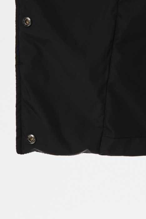 стеганая куртка с поясом из россии вид сбоку