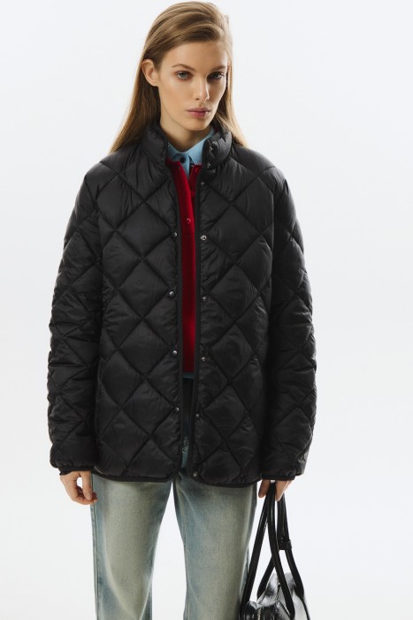 стеганая куртка с поясом 807962003 фотография