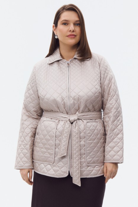 стеганая куртка с поясом по цене 4980 руб вид справа