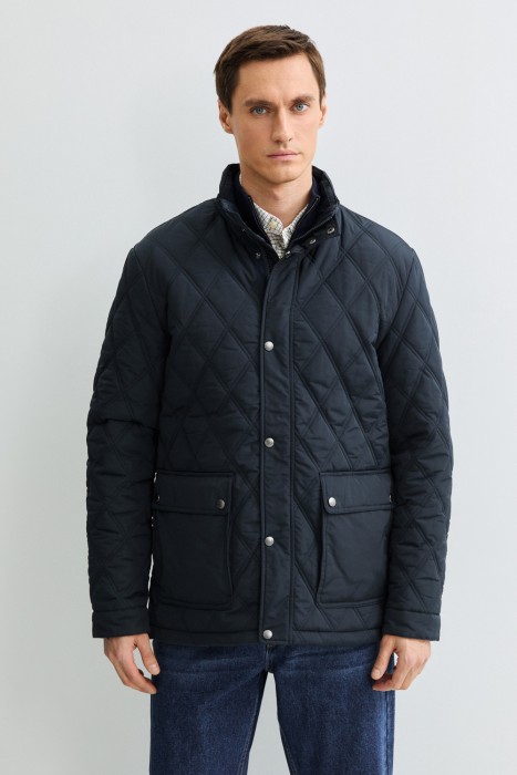 стеганая куртка от бренда снежная королева вид слева