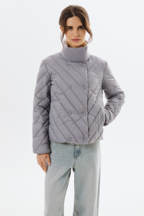 стеганая куртка от бренда снежная королева вид слева