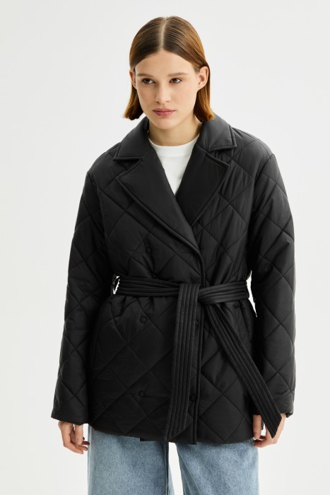 стеганая куртка от бренда снежная королева вид слева