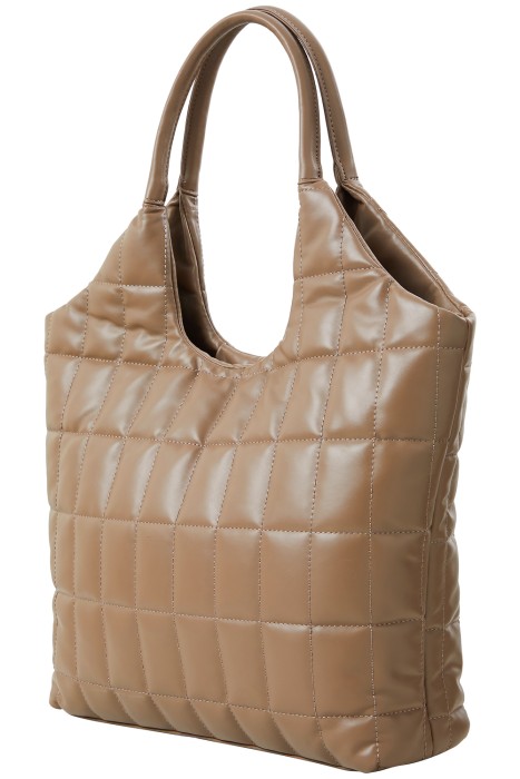 стеганая сумка шоппер из искусственной кожи по цене 2200 руб вид справа