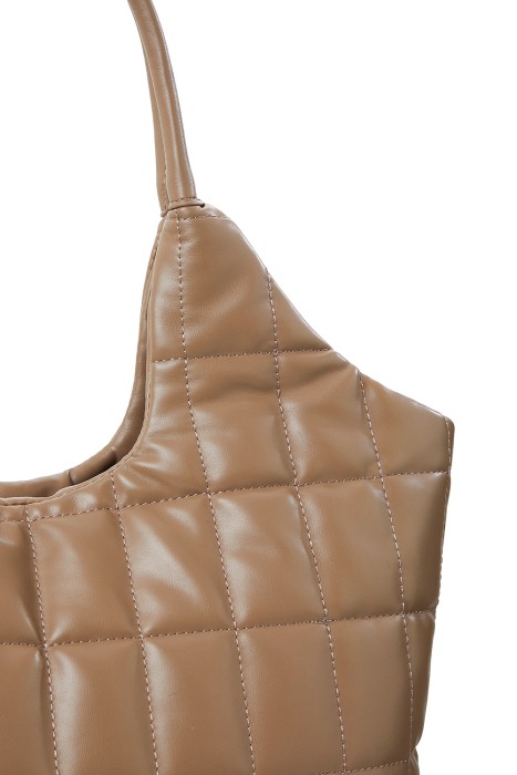 стеганая сумка шоппер из искусственной кожи из россии вид сбоку