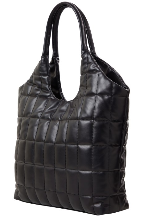 стеганая сумка шоппер из искусственной кожи из россии вид сбоку