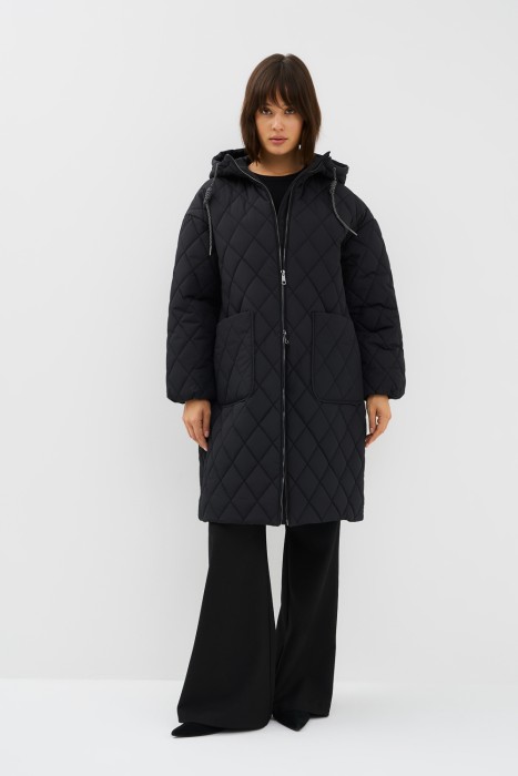 стеганое пальто с капюшоном 770869003 фотография