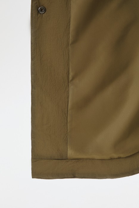 стеганое пальто с поясом из россии вид сбоку