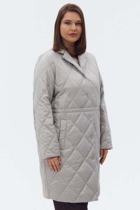 стеганое пальто от бренда снежная королева вид слева