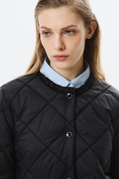 стеганое пальто по цене 5170 руб вид справа