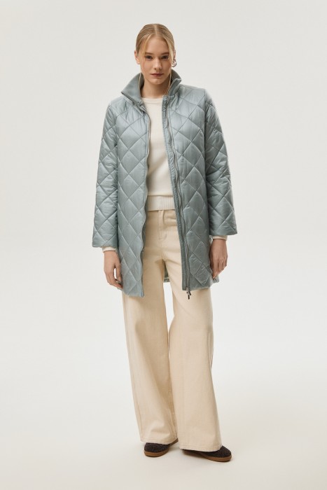 стеганое пальто 807418003 фотография