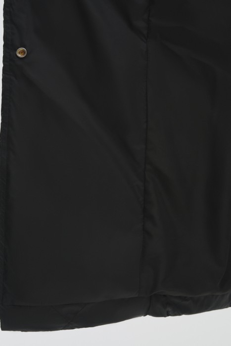 стеганое зимнее пальто из россии вид сбоку