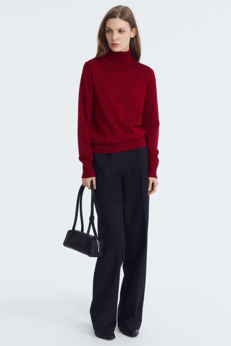 сумка багет из натуральной кожи от бренда снежная королева вид слева