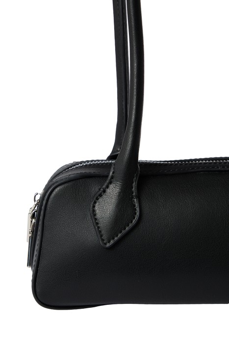 сумка багет из натуральной кожи из россии вид сбоку