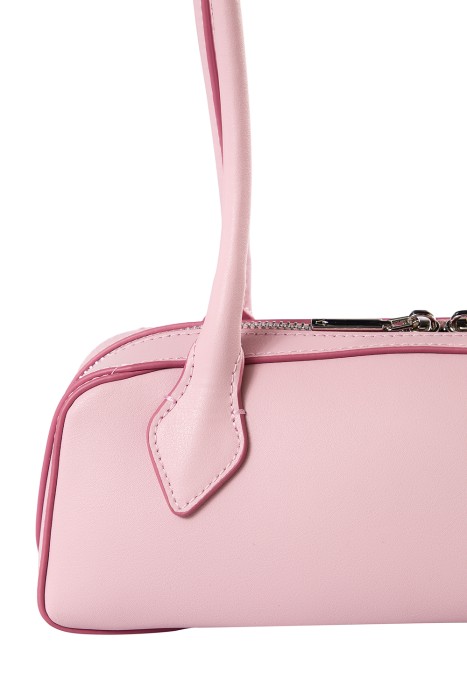 сумка багет из натуральной кожи от бренда снежная королева вид слева