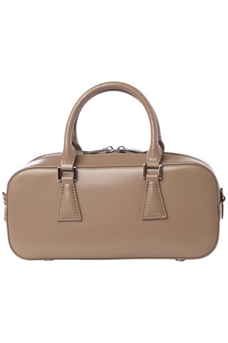 сумка багет из натуральной кожи от бренда снежная королева вид слева