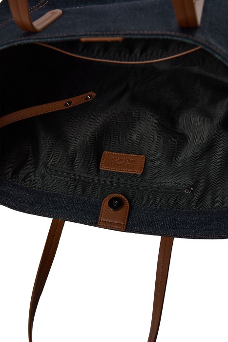 сумка из денима из россии вид сбоку