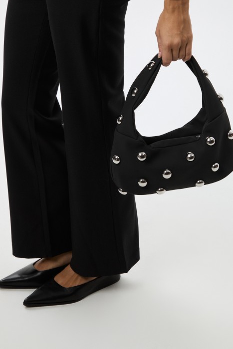 сумка из искусственной замши от бренда снежная королева вид слева