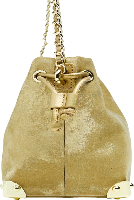 сумка из натуральной кожи от бренда снежная королева вид слева