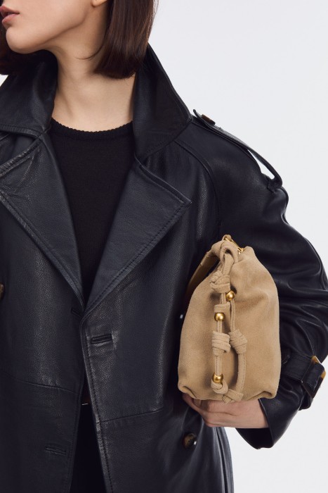 сумка из натуральной замши по цене 4830 руб вид справа