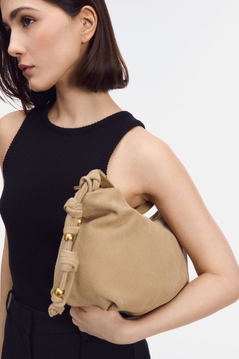 сумка из натуральной замши из россии вид сбоку