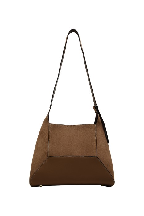 сумка из натуральной замши от бренда снежная королева вид слева