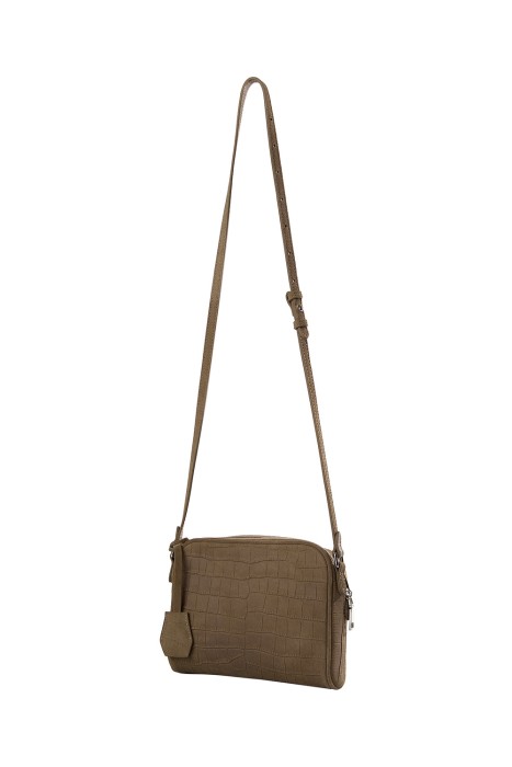 сумка из натуральной замши от бренда снежная королева вид слева